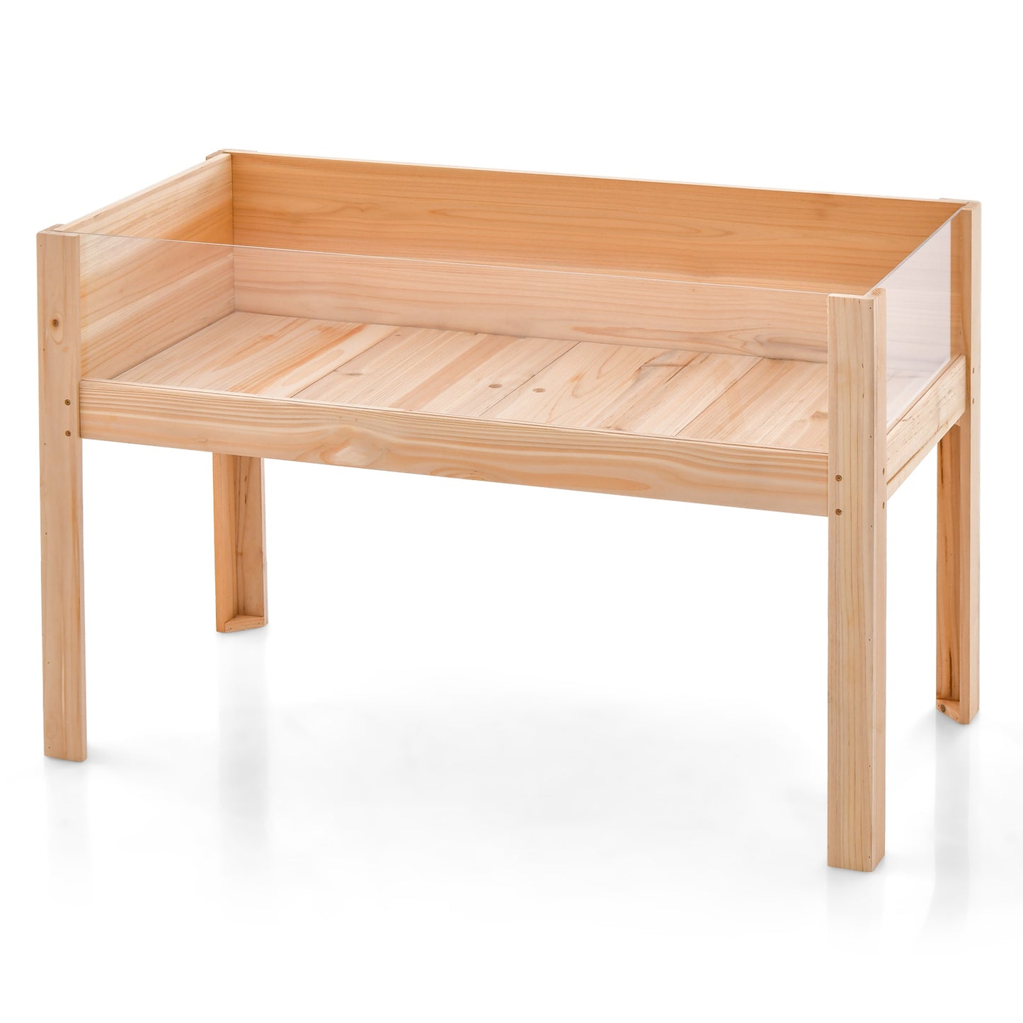 30/47 Inch Wooden Raised Garden Bed-L - L