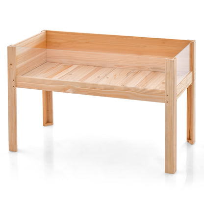 30/47 Inch Wooden Raised Garden Bed-L - L