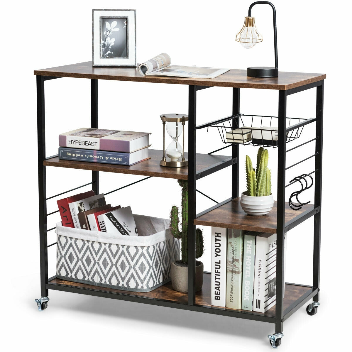 Rolling Industrial Kitchen Baker‚Äôs Storage Shelf