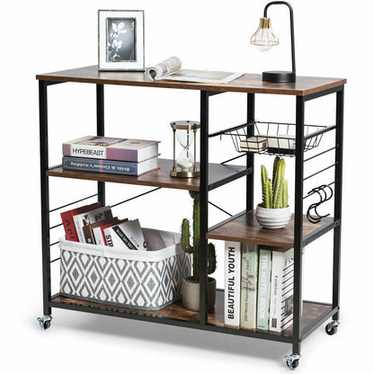Rolling Industrial Kitchen Baker‚Äôs Storage Shelf