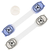 5Pcs Kids Safety Locks w/ 5 Furniture Corner Protectors Drawer Cabinet Strap