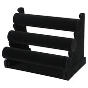 3-Tier Velvet Jewelry Stand Removable Bracelet Holder