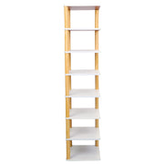 8 Tier Entryway Wooden Shoe Rack