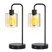 2Packs Touch Control Table Lamp 3-Way Dimmable Nightstand Reading Lamp