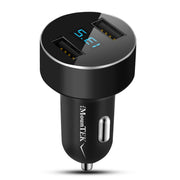 Universal 15W/3.1A Dual USB Car Charger Adapter Aluminum Alloy Fast Car Charging Adapter