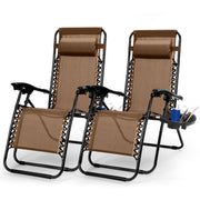 2Packs Zero Gravity Lounge Chair