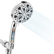 Handheld Filtered High Pressure Shower Head with 5FT Hose Bracket
