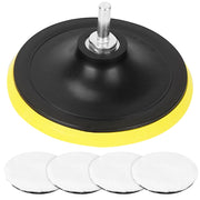 5Pcs 6" Buffing Polishing Pads Car Plush Buffing Waxing Wheels Mop Set