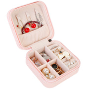 Mini Jewelry Storage Box Portable Ring Earring Necklace Storage Travel Case