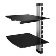 2-Tier Wall Mount Glass Shelf