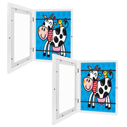 11.69x16.53in Kids Art Frame Front Opening Wooden Frame