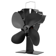 Heat Powered Stove Fan Aluminum Silent Eco Fan